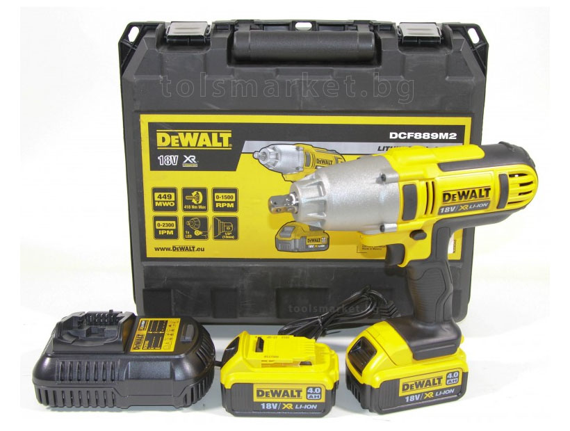 Акумулаторен ударен гайковерт DeWALT DCF889M2 на 1/2